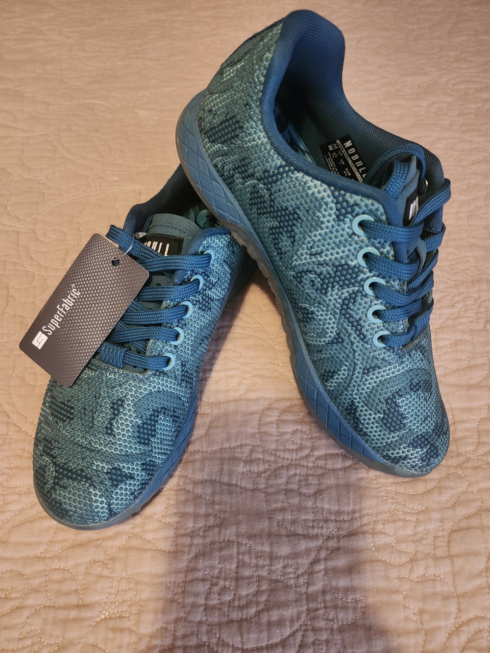 NOBULL Teal Patterned Women's Sneakers